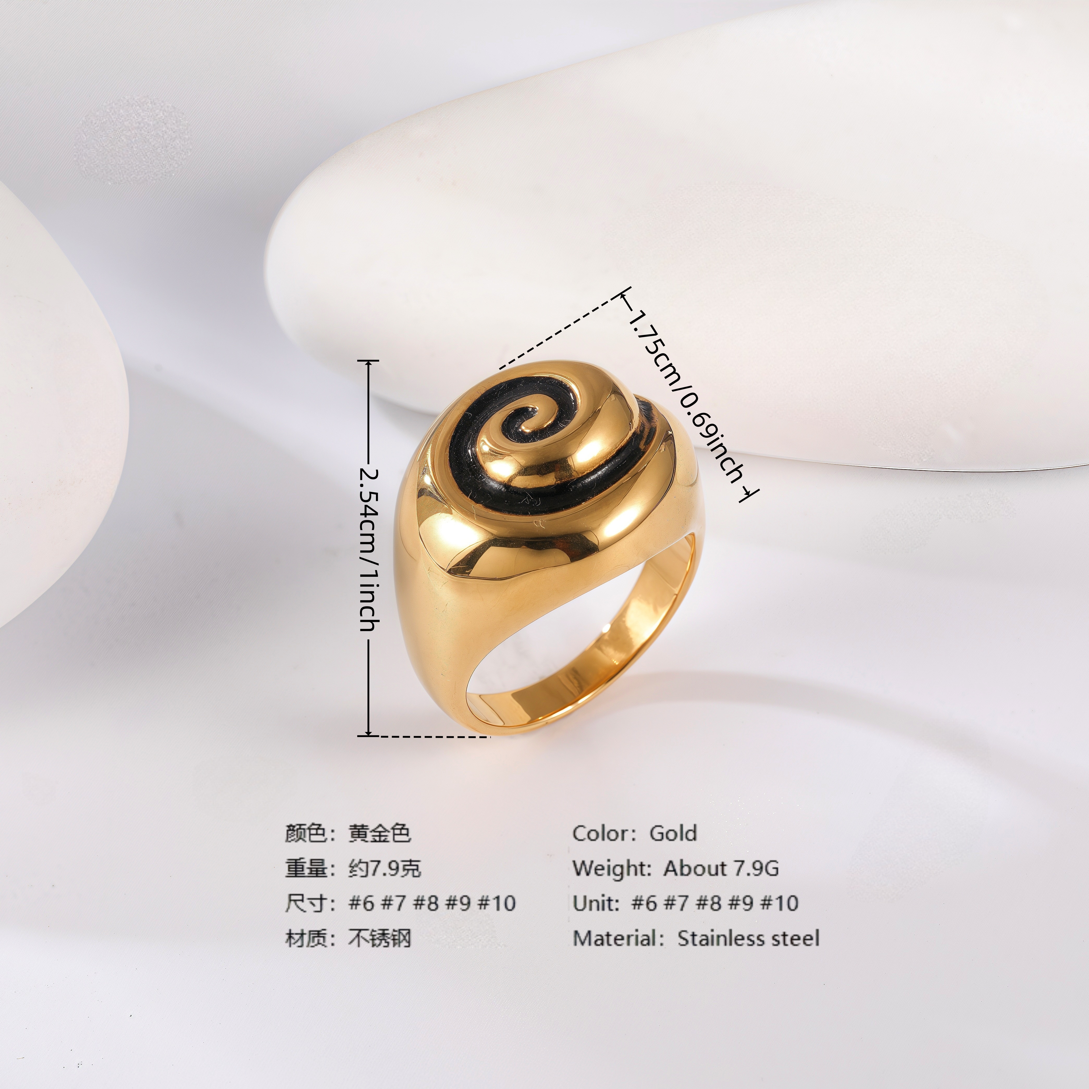 18K Gold Scorpion Stainless Steel Ring for Men, Vintage Carved Style Bold Band, Unique Black Engraved Design Fashion Ring-JINBAOJEWELRY