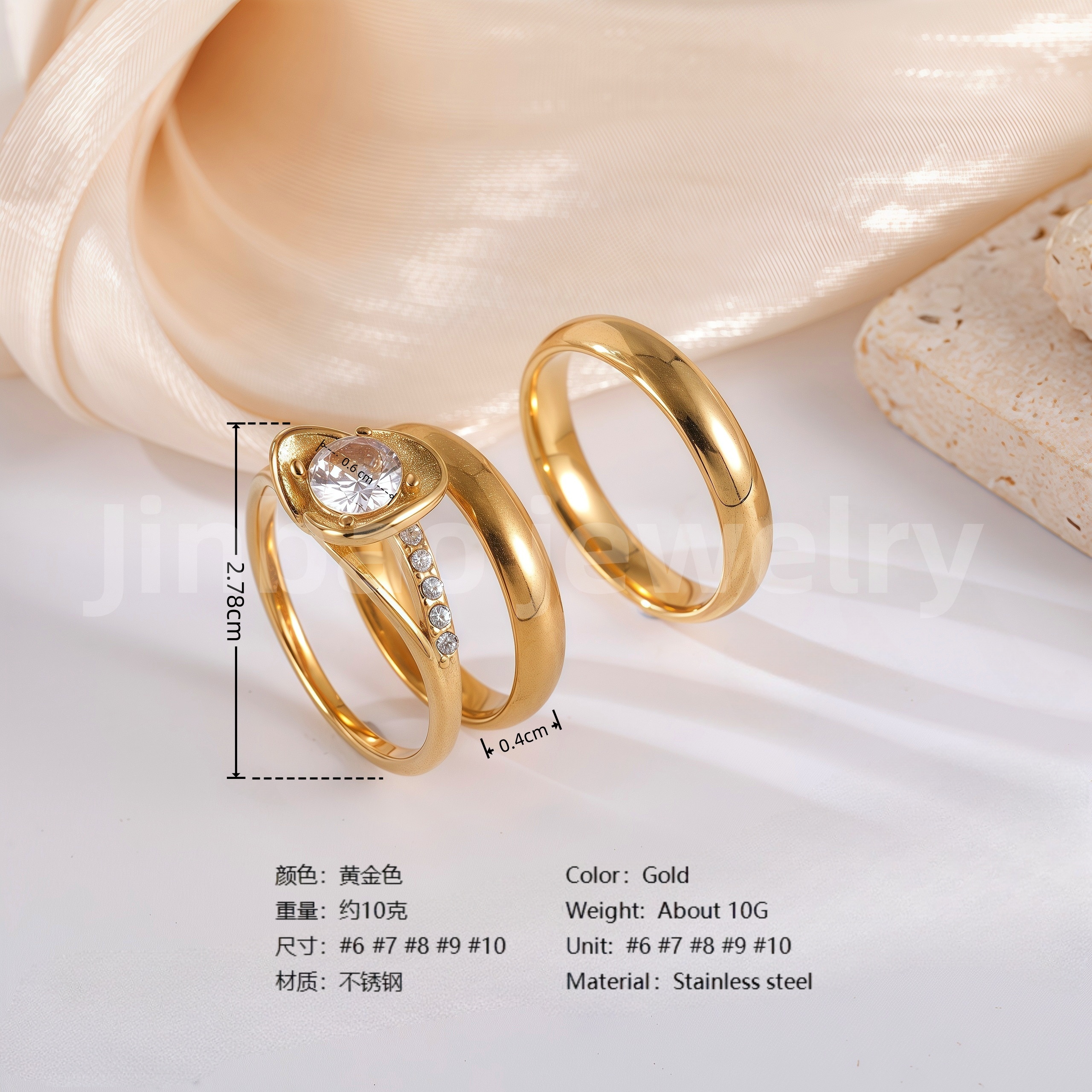 18K Gold Scorpion Stainless Steel Ring for Men, Vintage Carved Style Bold Band, Unique Black Engraved Design Fashion Ring-JINBAOJEWELRY