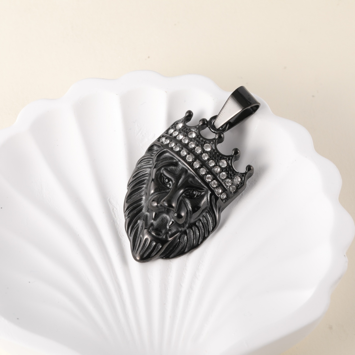 [Evil Lion]24K gold-plated stainless steel pendant, non-allergenic and non-fading-JinBaoJewerly