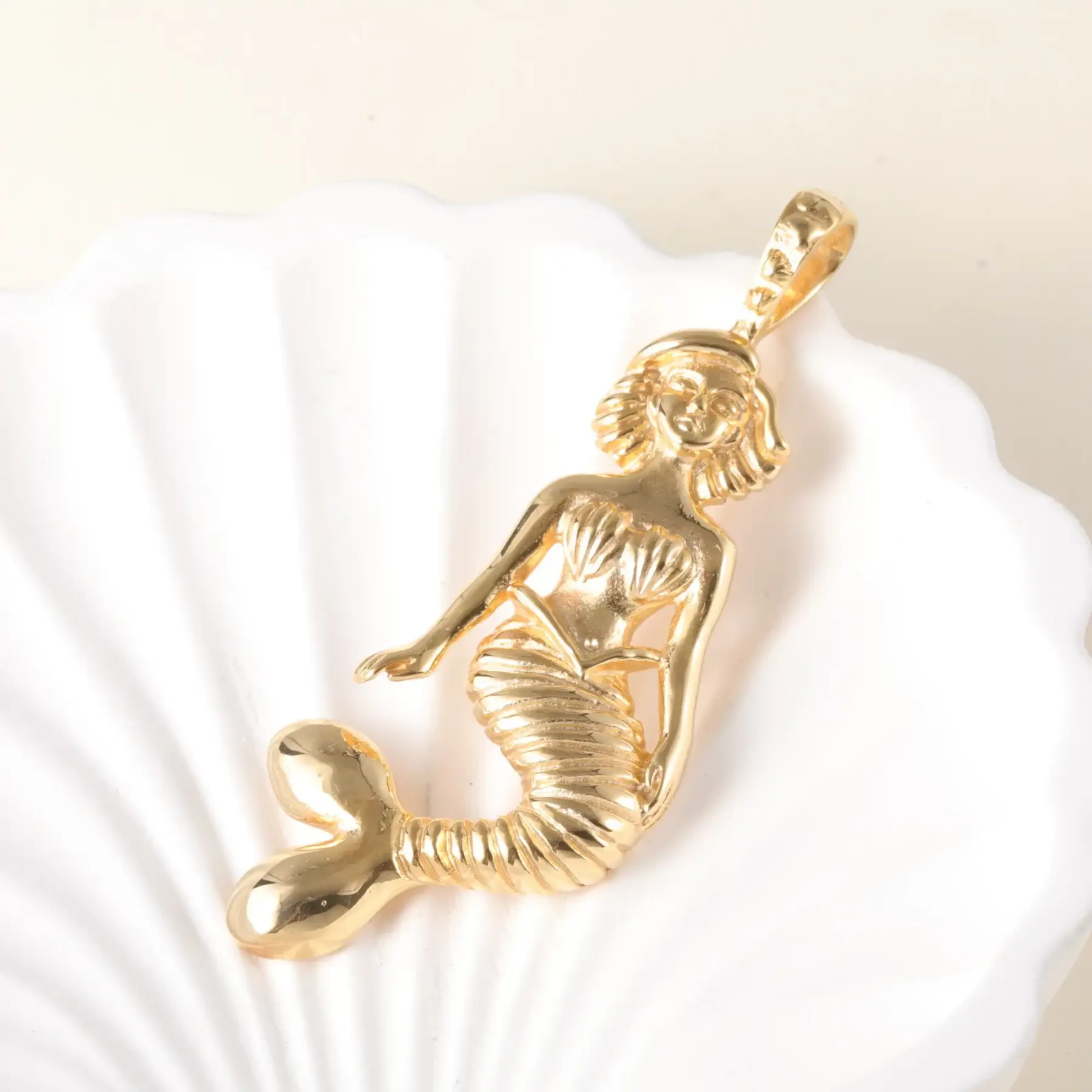 24K gold-plated stainless steel pendant, non-allergenic and non-fading [Series One]-JinBaoJewerly