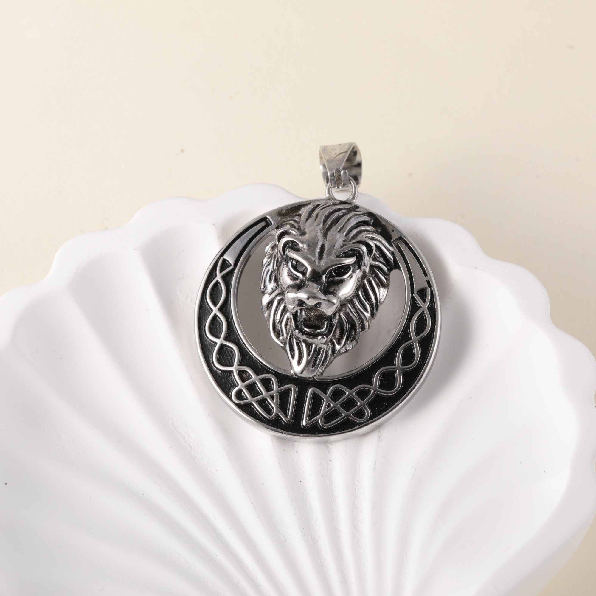 [Evil Lion]24K gold-plated stainless steel pendant, non-allergenic and non-fading-JinBaoJewerly