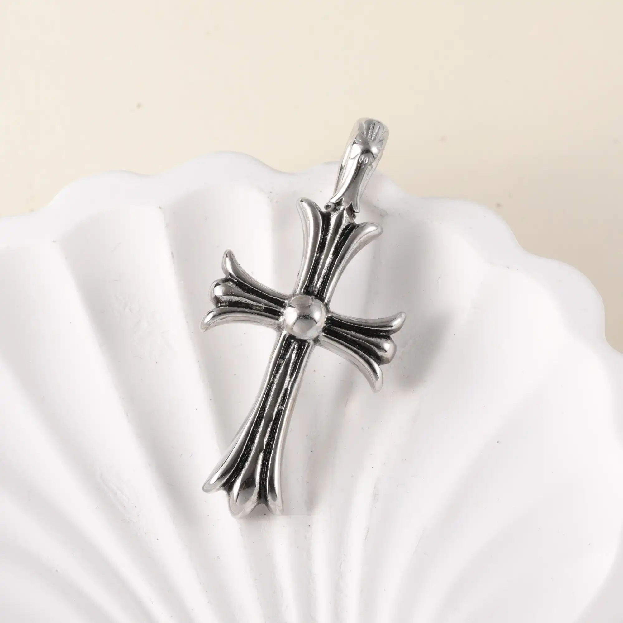 24K gold-plated stainless steel pendant, non-allergenic and non-fading [Series One]-JinBaoJewerly