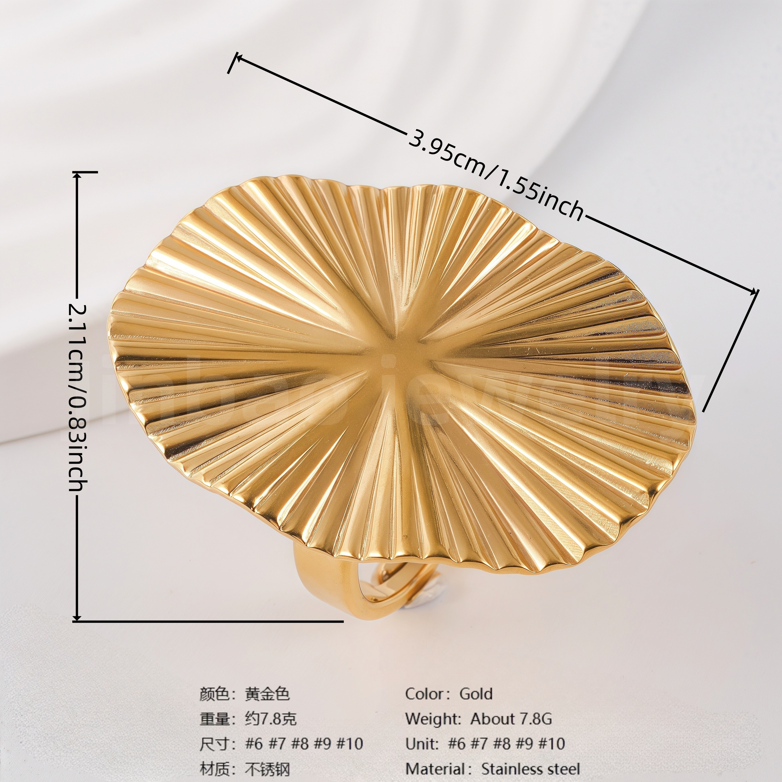 Unique Creative Stainless Steel Elegant & Minimalist Women’s Ring-JinBaoJewerly