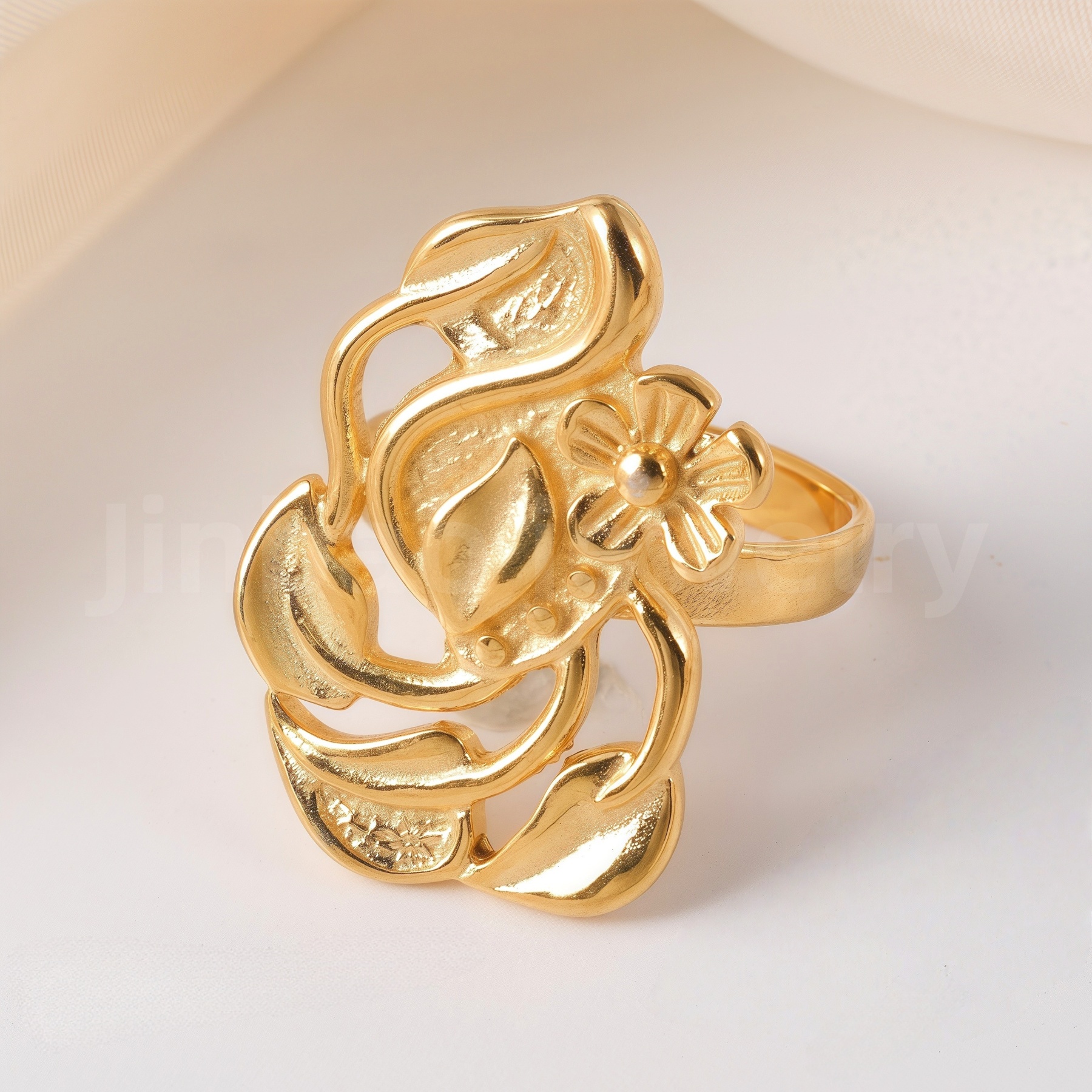 Stylish Natural Design Stainless Steel Women’s Ring-JinBaoJewerly