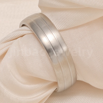 Classic Plain - band Stainless Steel Unisex Ring-JinBaoJewerly