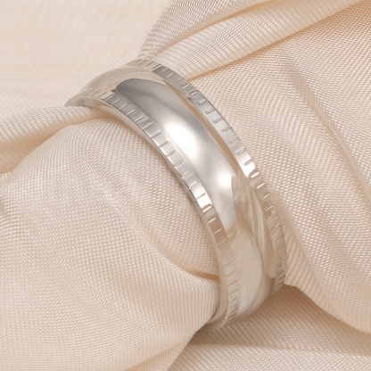 Classic Plain - band Stainless Steel Unisex Ring-JinBaoJewerly