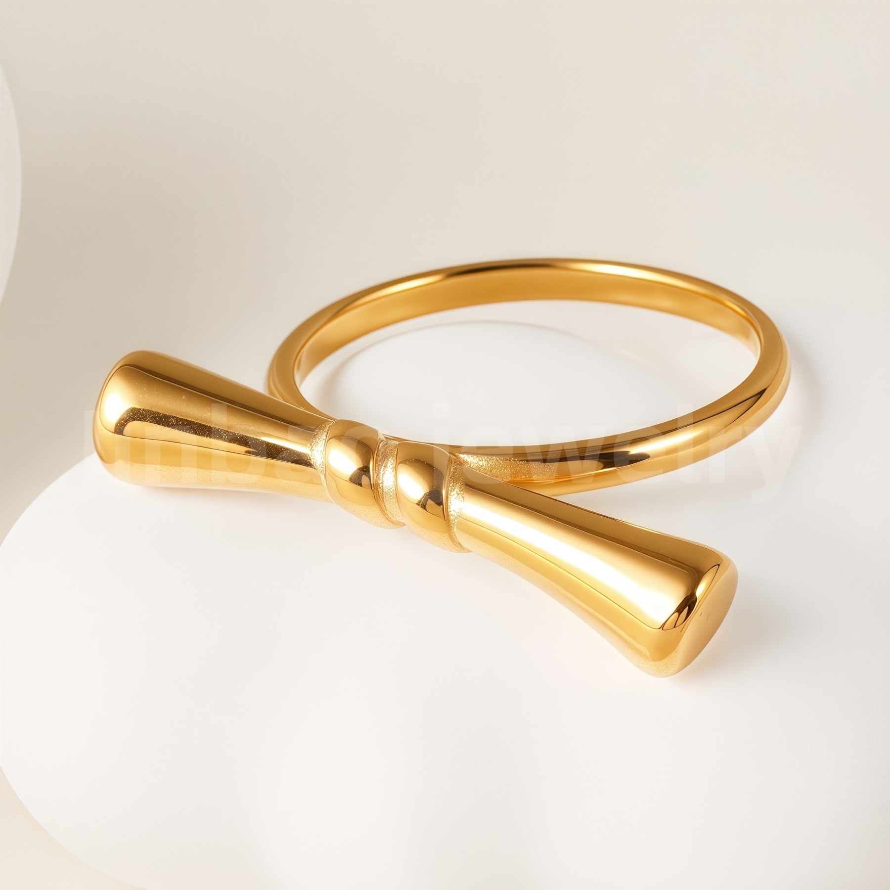 24K Gold-Plating Stainless Steel Adjustable Open Fashion Retro Women's Waterproof Ring-JinBaoJewerly