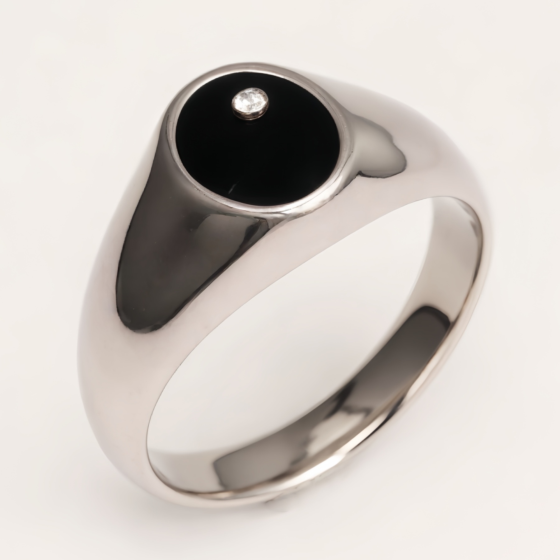 Classic Metal Black - Circle Ring - Trendy Unisex Accessory | QIDZ-1-JinBaoJewerly
