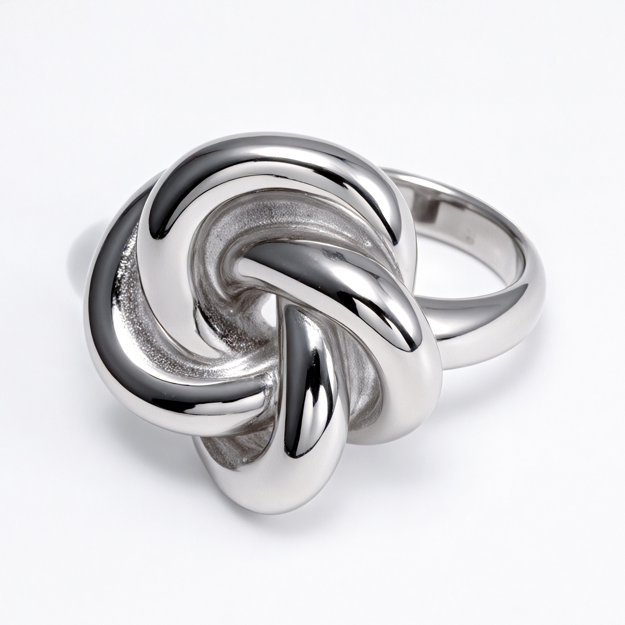 Fashionable Gold/Silver Knot Ring - Eye - Catching Accessory for Stylish Outfits | G004581-JinBaoJewerly