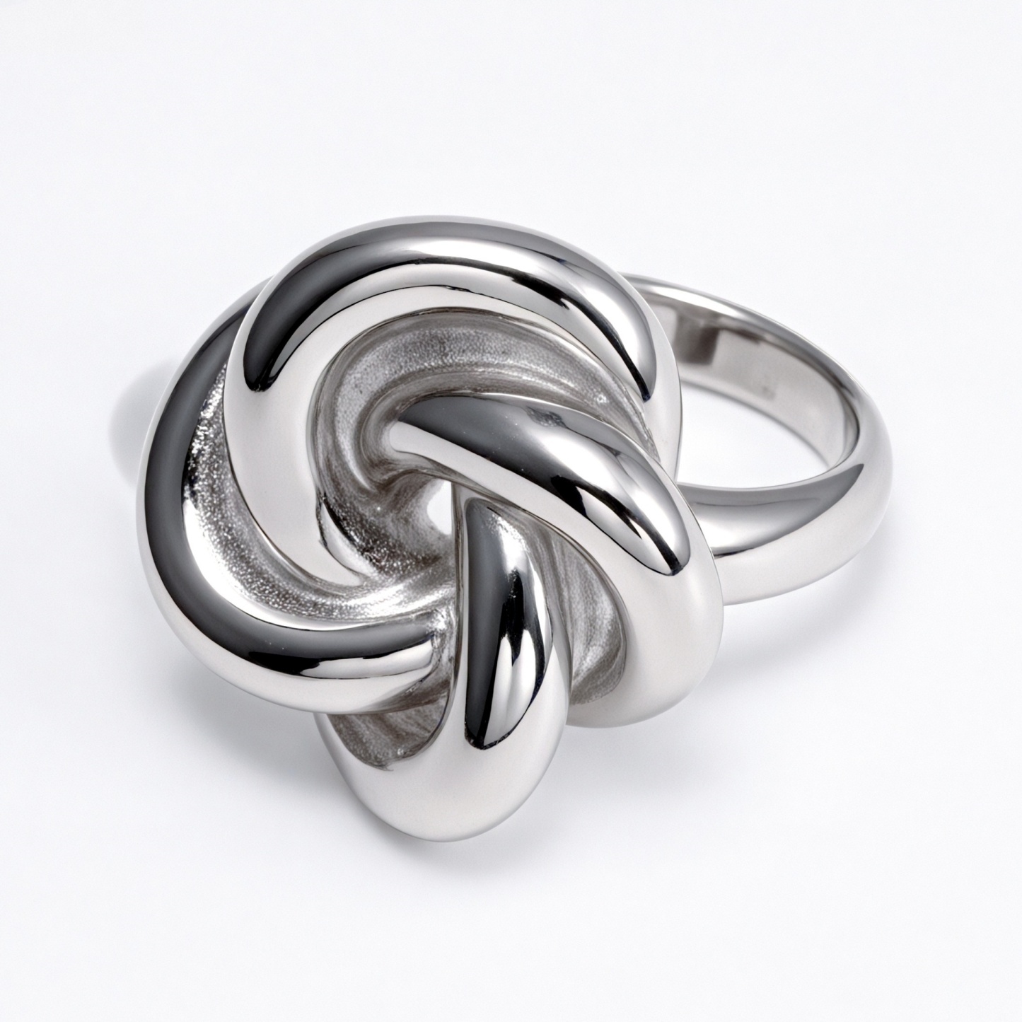 Fashionable Gold/Silver Knot Ring - Eye - Catching Accessory for Stylish Outfits | G004581-JinBaoJewerly