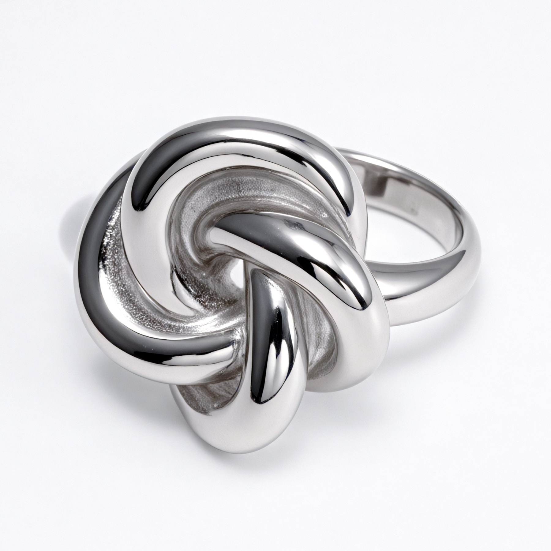 Fashionable Gold/Silver Knot Ring - Eye - Catching Accessory for Stylish Outfits | G004581-JinBaoJewerly