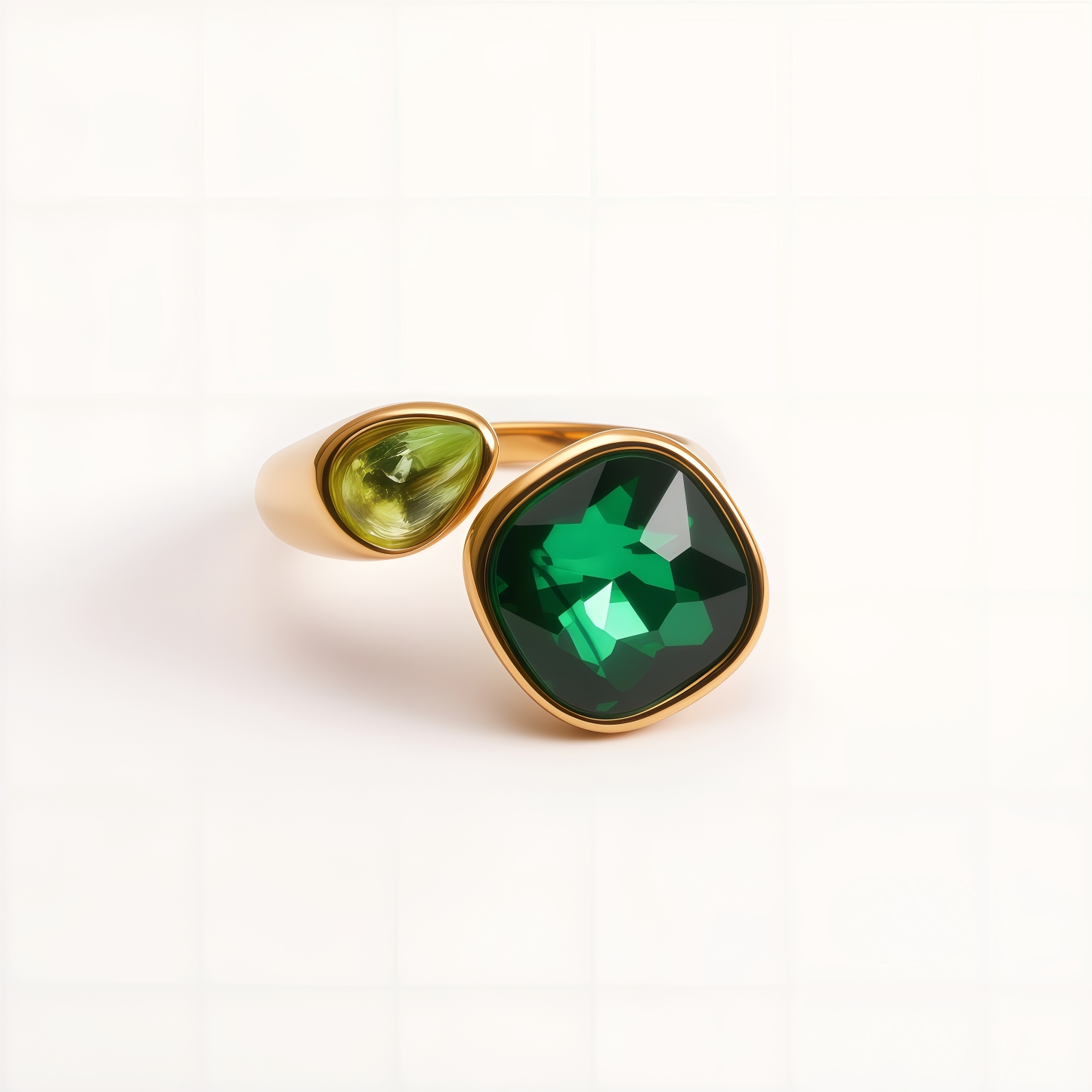 Colorful Gemstone Accents, Hypoallergenic & Durable Stainless Steel Rings for Women