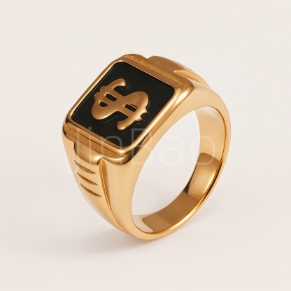 Egyptian Symbol Ankh & Eye of Horus Men's Ring