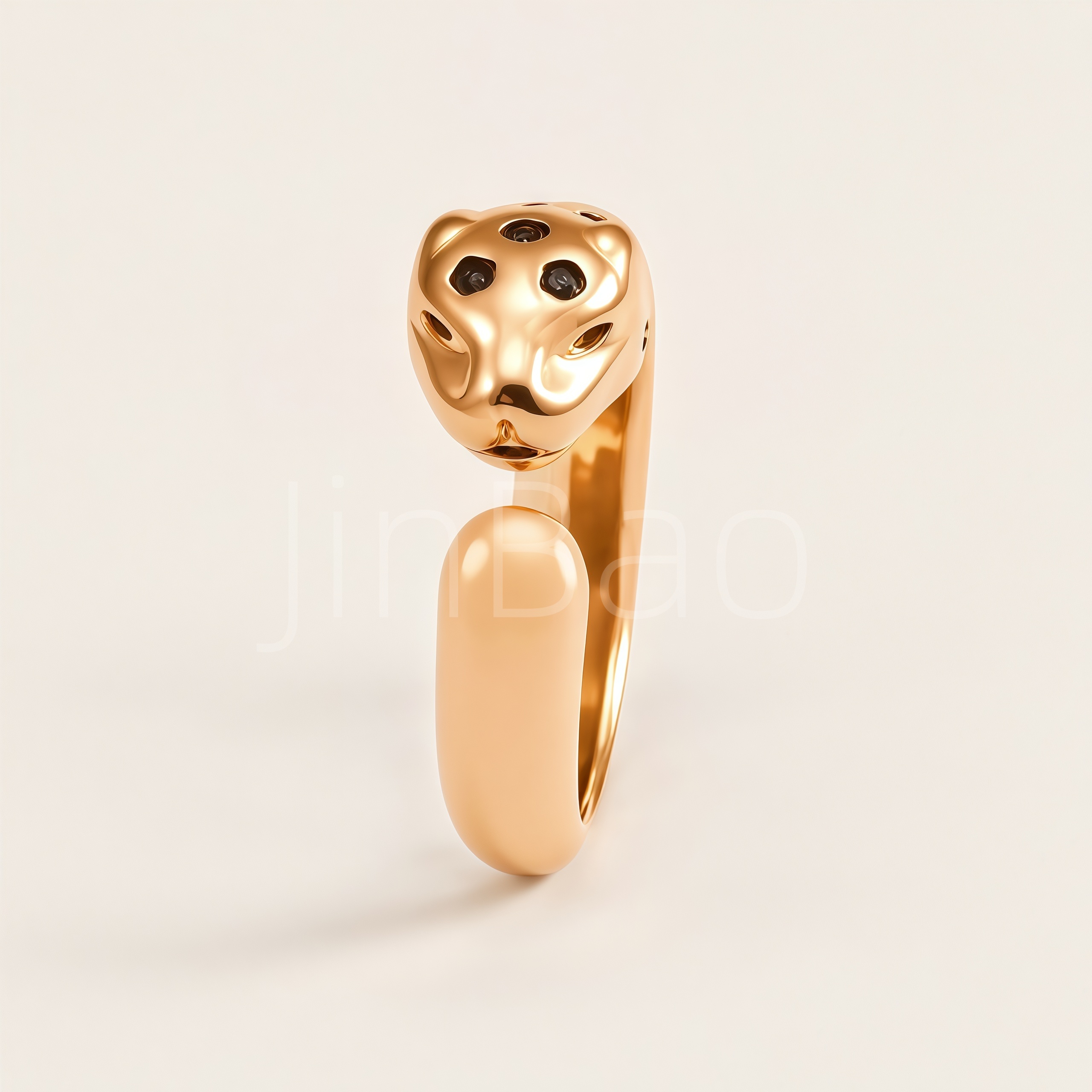 Stainless Steel Wild Panther Animal Statement Ring for Women | N002711