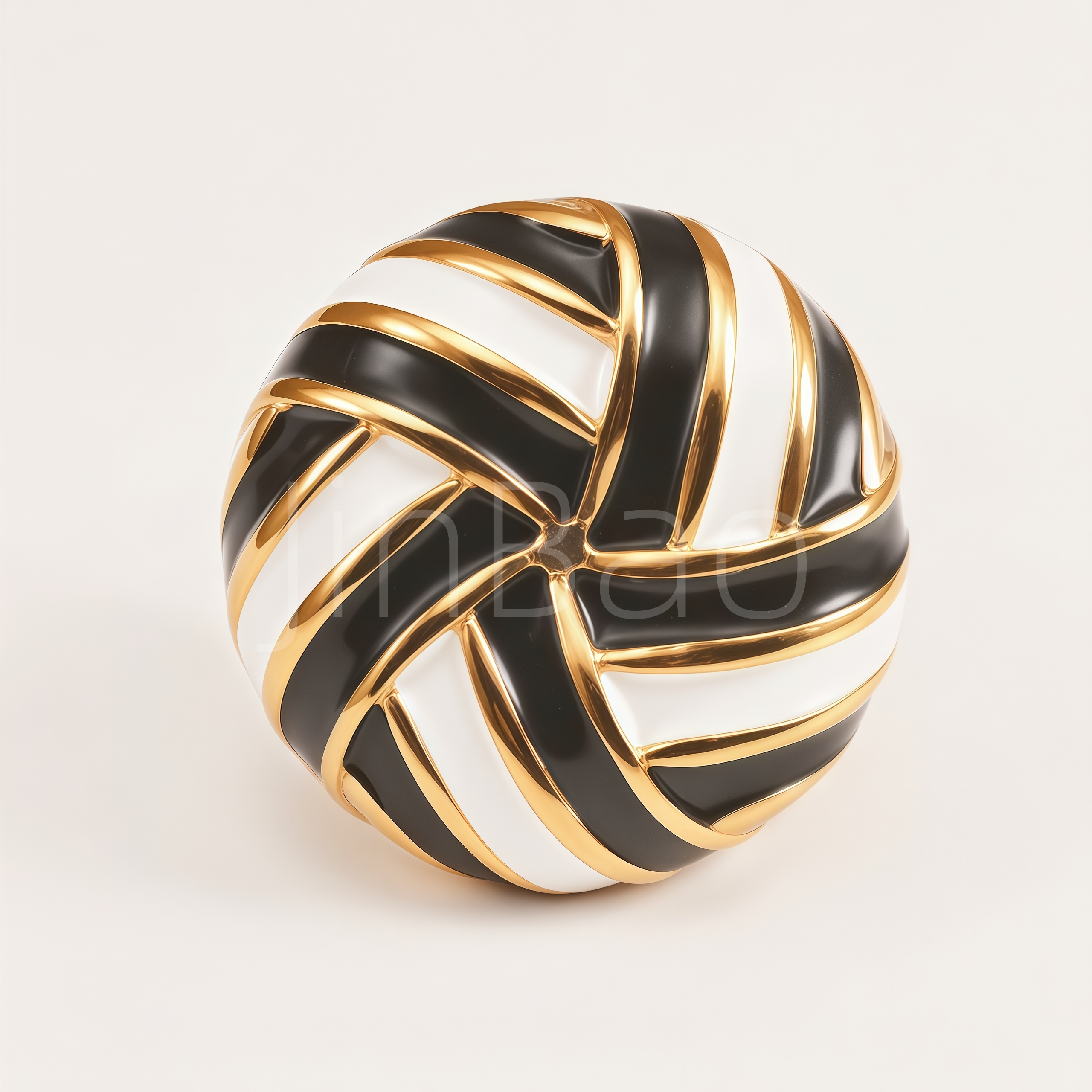 Sport Volleyball Shape Stainless Steel Fan Finger Ring for Women | E00507