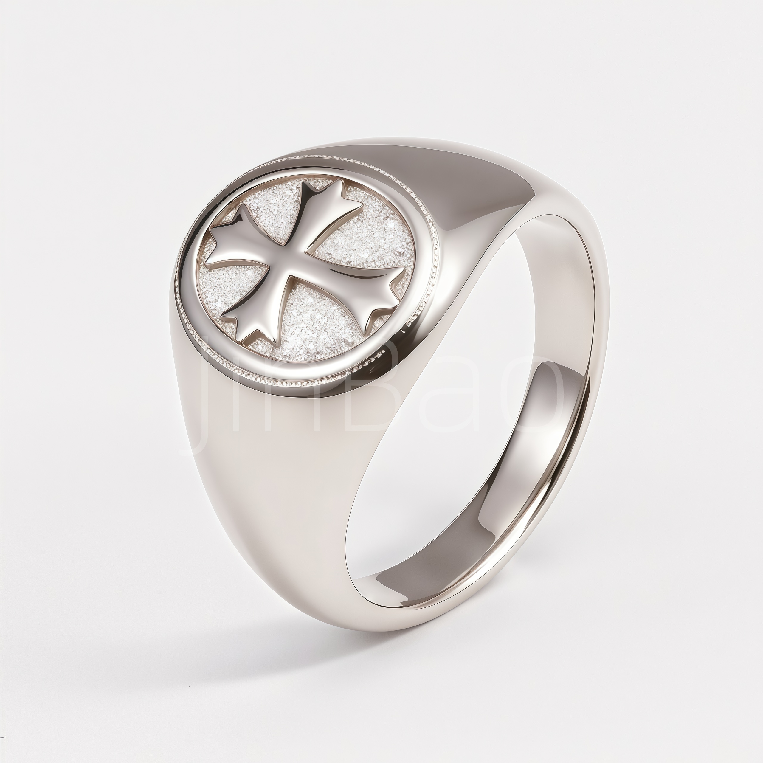 Vintage Knight Templar Cross Stainless Steel Men Ring | D0501