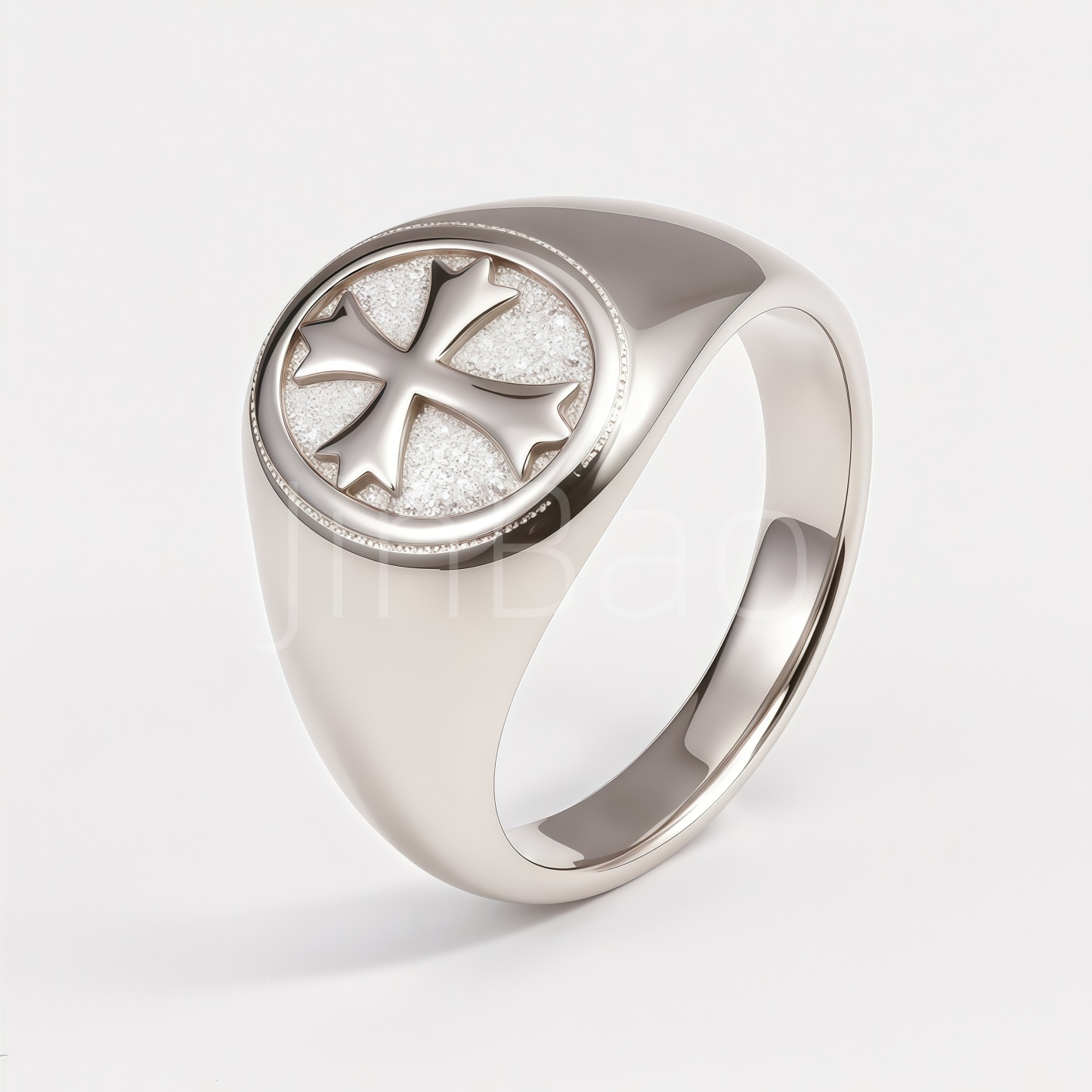 Vintage Knight Templar Cross Stainless Steel Men Ring | D0501