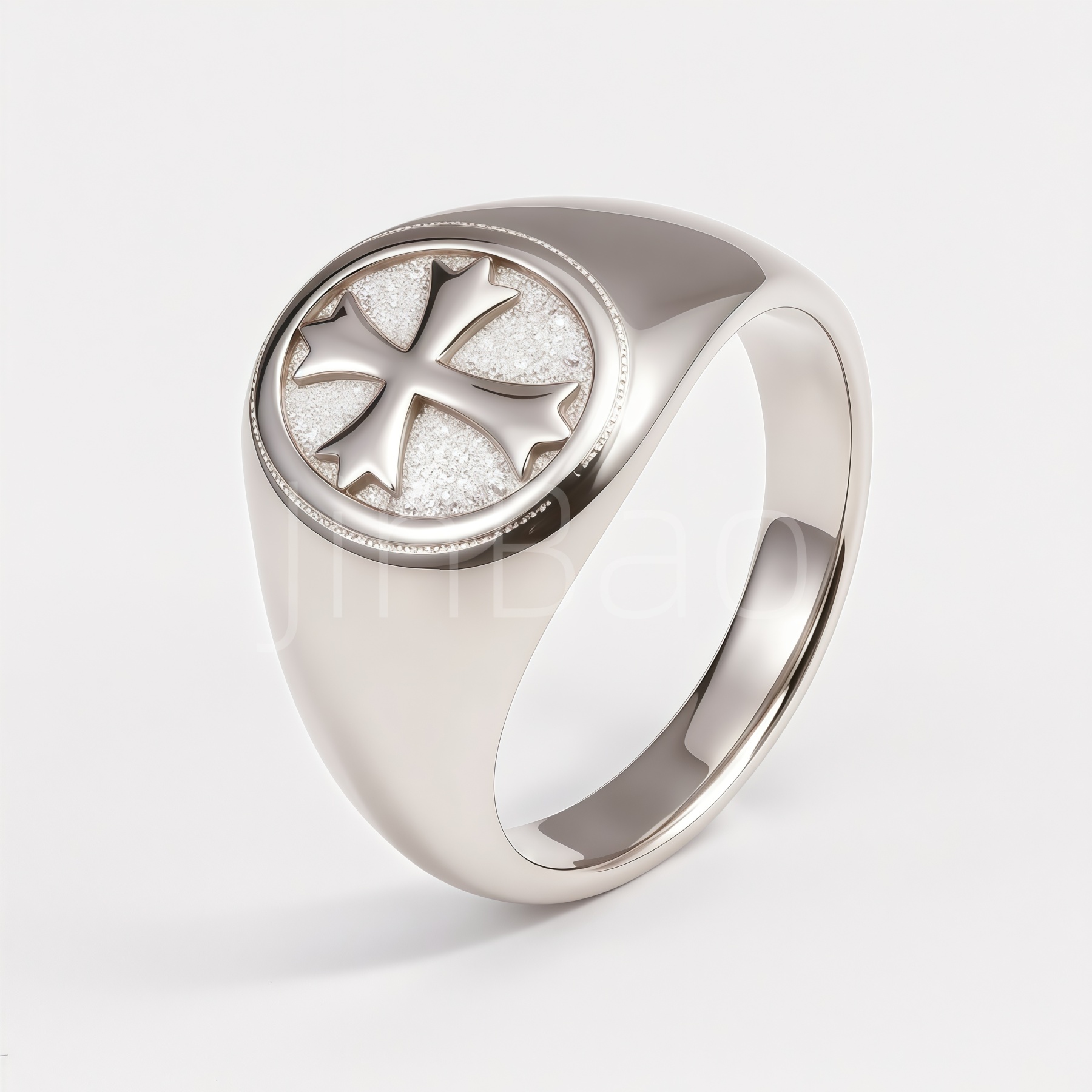Vintage Knight Templar Cross Stainless Steel Men Ring | D0501