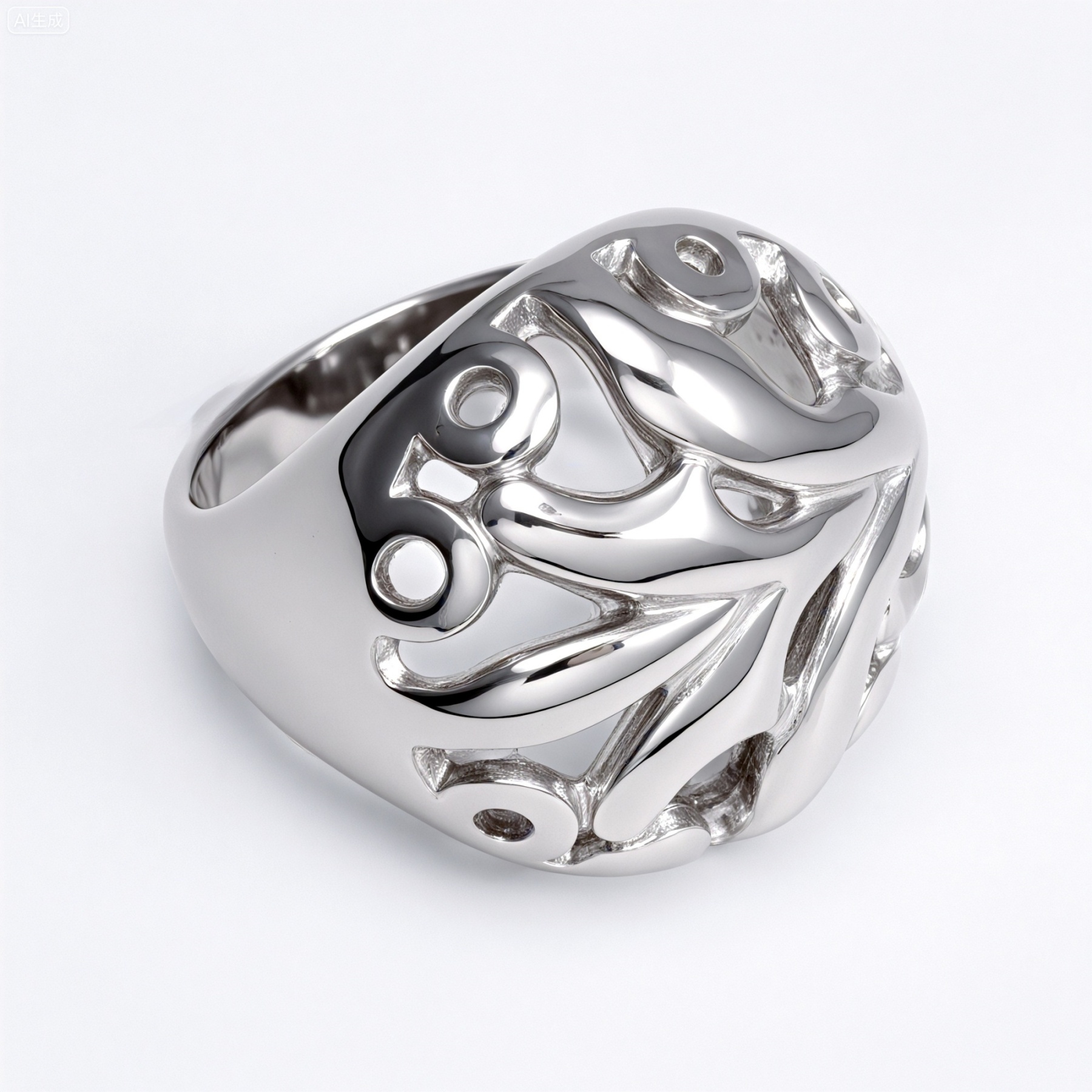 Metal Artistic Hollow - Out Ring - Trendy and Elegant Unisex Accessory | ML061-JinBaoJewerly