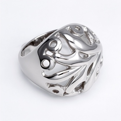 Metal Artistic Hollow - Out Ring - Trendy and Elegant Unisex Accessory | ML061-JinBaoJewerly