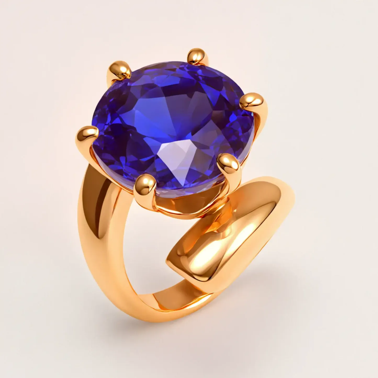 Luxury Style Colored Crystal Stainless Steel Women's Ring丨XHBL-1-HO-JinBaoJewerly