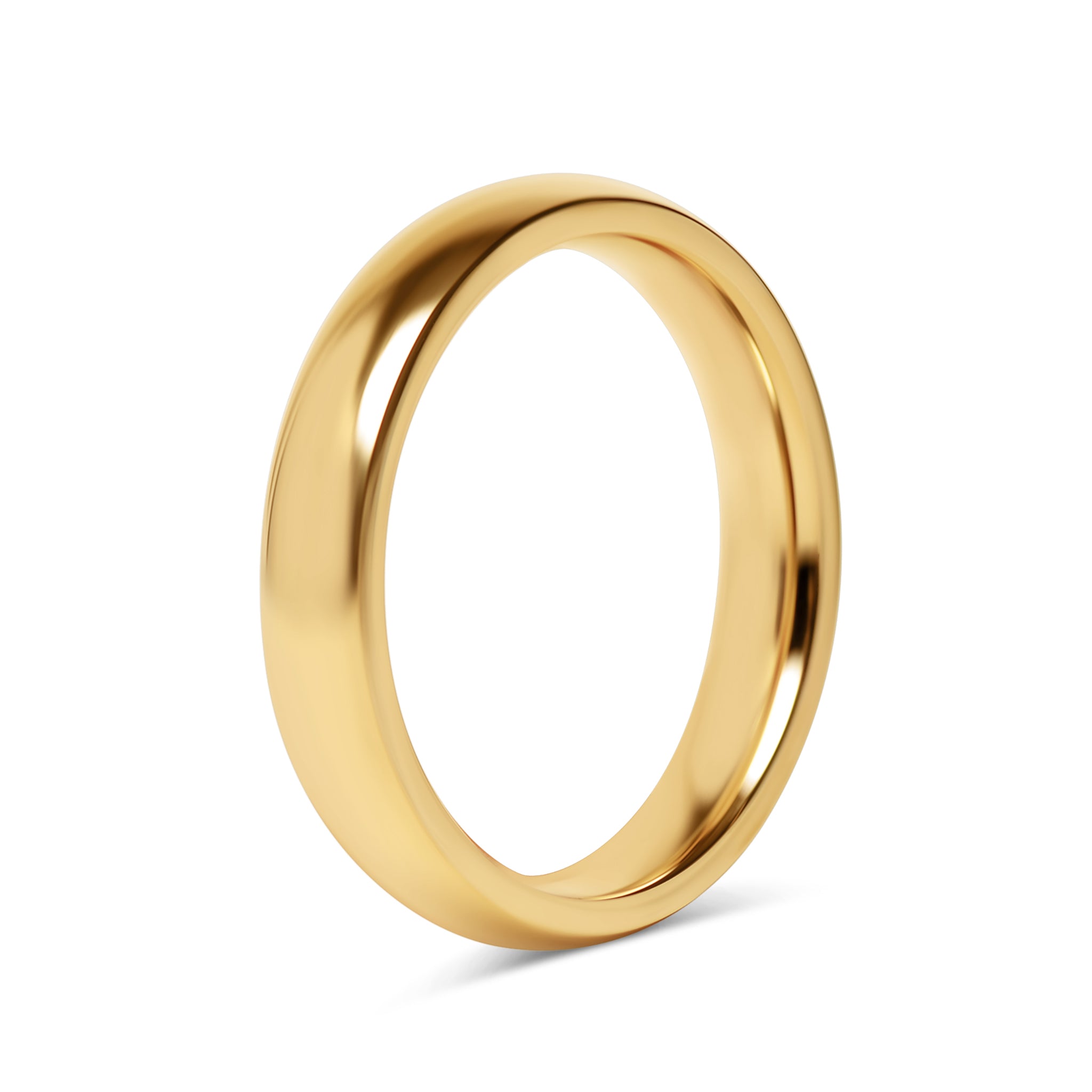 24K Gold PVD Stainless Steel Simple Ring-JinBaoJewerly