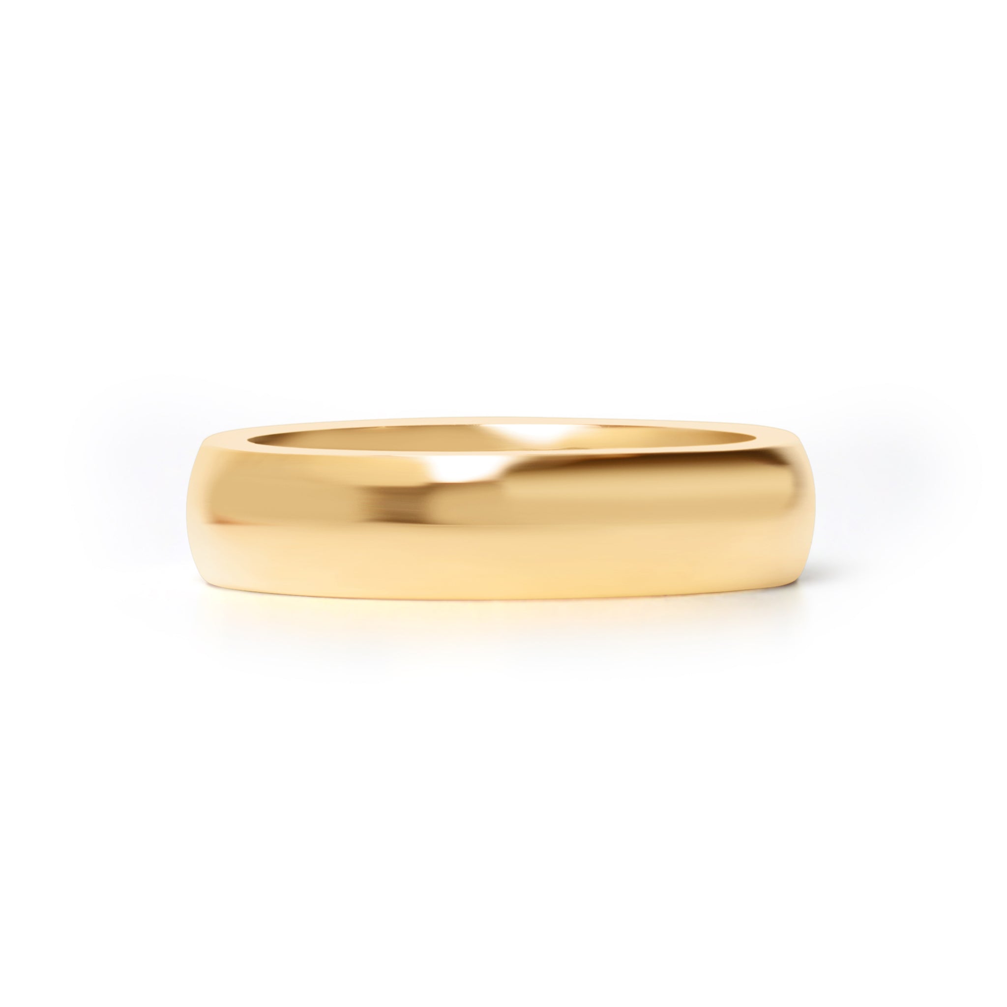 24K Gold PVD Stainless Steel Simple Ring-JinBaoJewerly