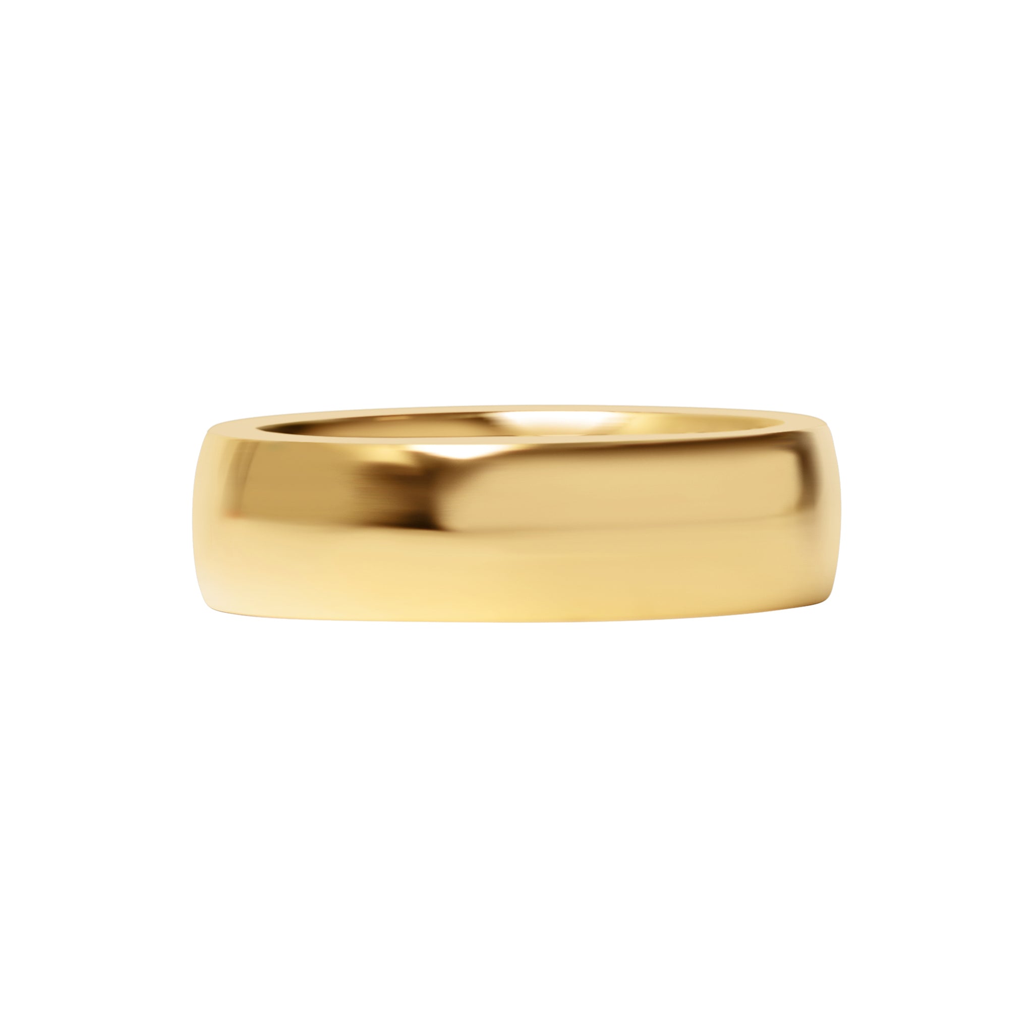 24K Gold PVD Stainless Steel Simple Ring-JinBaoJewerly