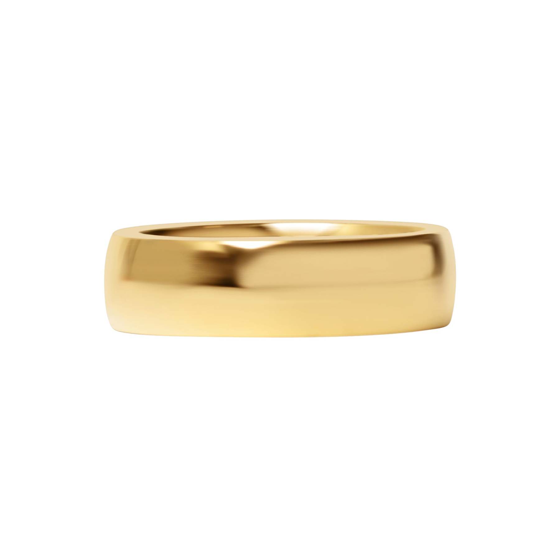 24K Gold PVD Stainless Steel Simple Ring-JinBaoJewerly
