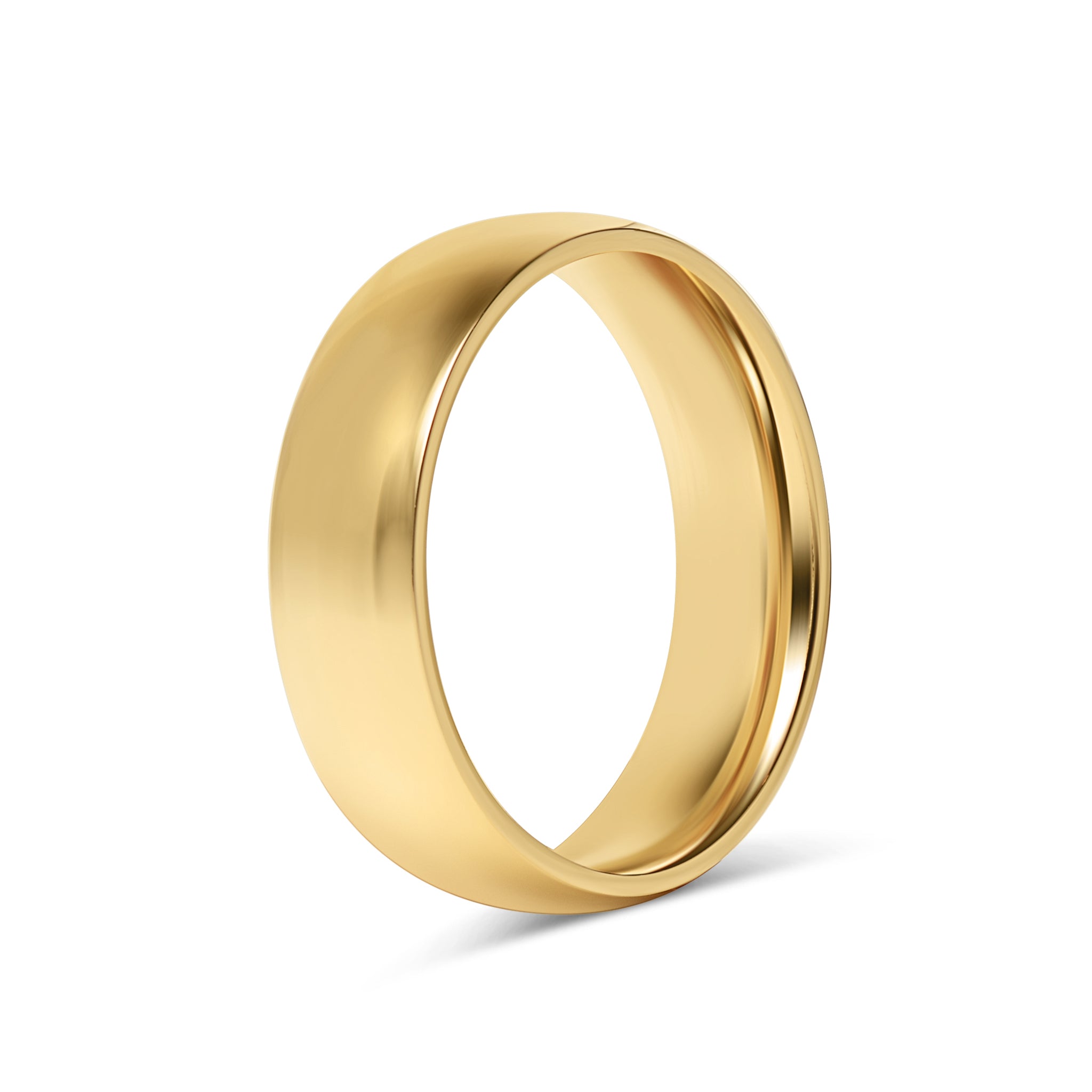 24K Gold PVD Stainless Steel Simple Ring-JinBaoJewerly