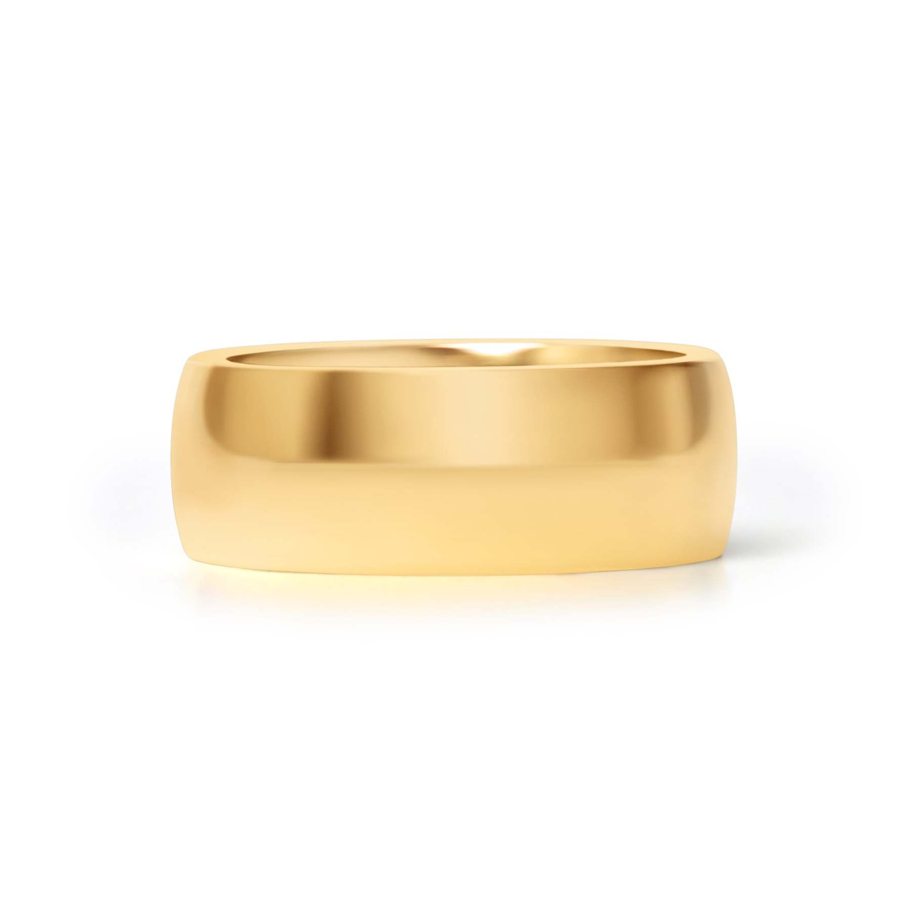 24K Gold PVD Stainless Steel Simple Ring-JinBaoJewerly