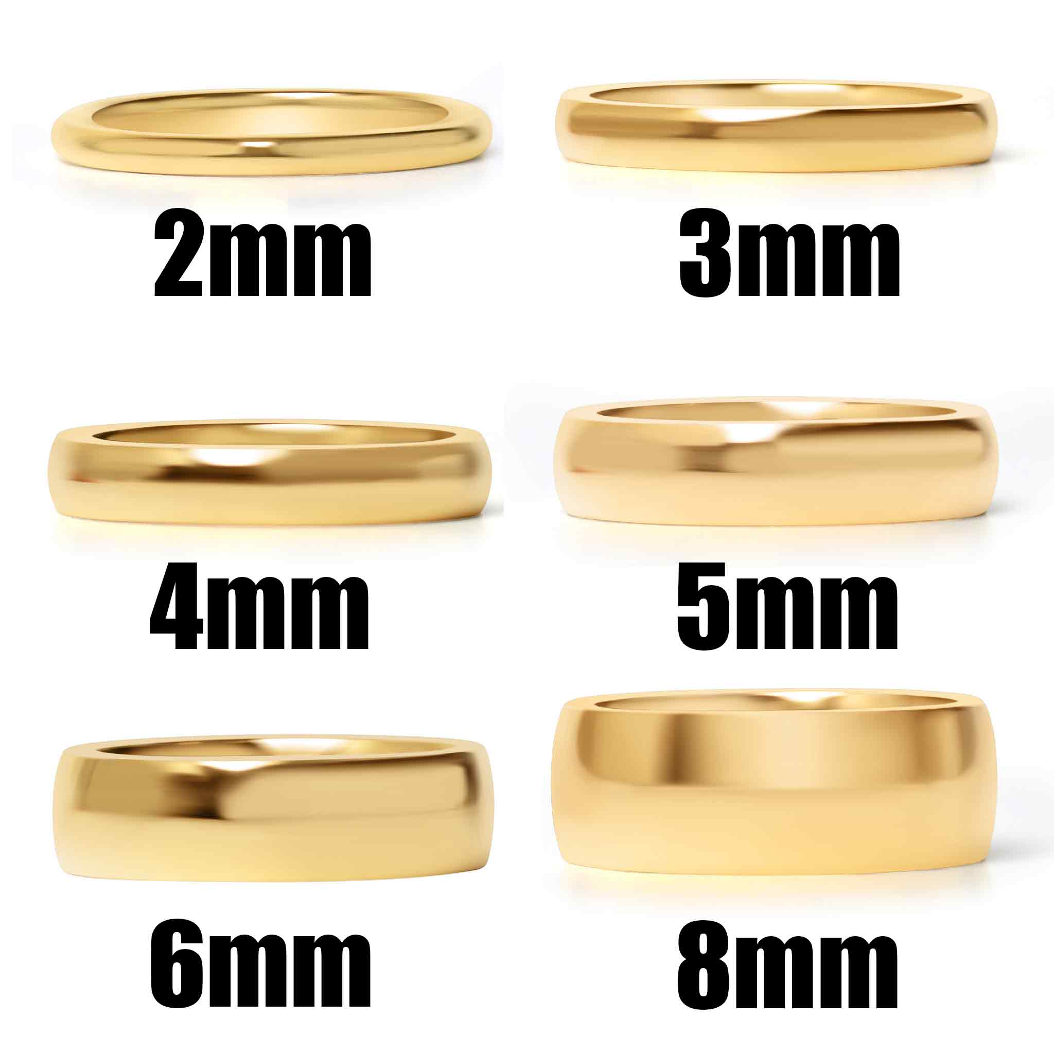 24K Gold PVD Stainless Steel Simple Ring-JinBaoJewerly