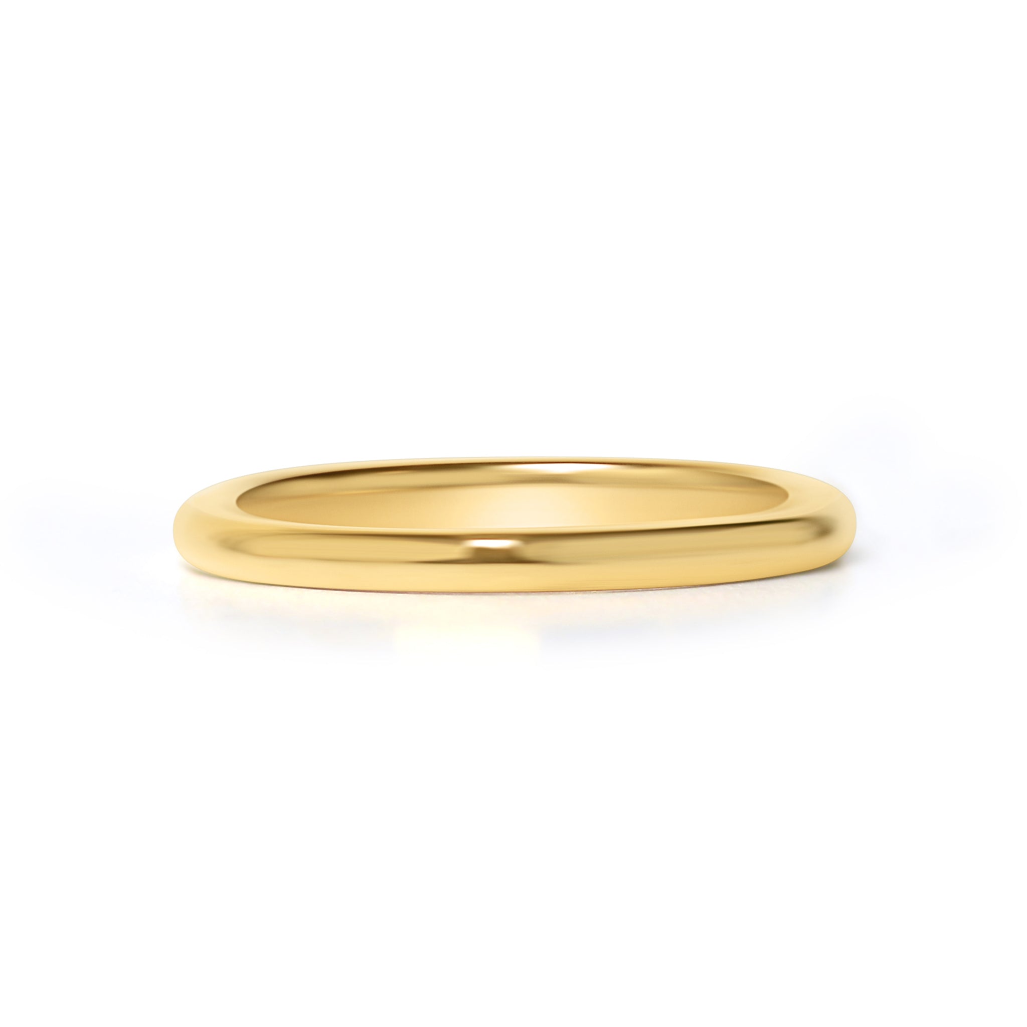 24K Gold PVD Stainless Steel Simple Ring-JinBaoJewerly