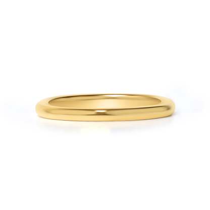 24K Gold PVD Stainless Steel Simple Ring-JinBaoJewerly