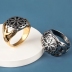 Vintage Stainless Steel Signet Ring with Intricate Pattern for Men | G002796-JinBaoJewerly