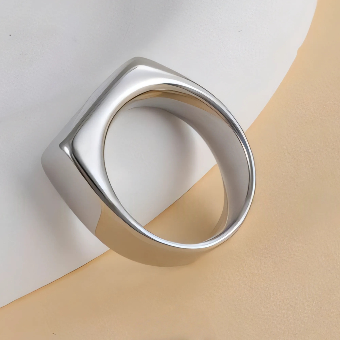 Fashion Square Stainless Steel Ring Unisex Ring | G003343-JinBaoJewerly