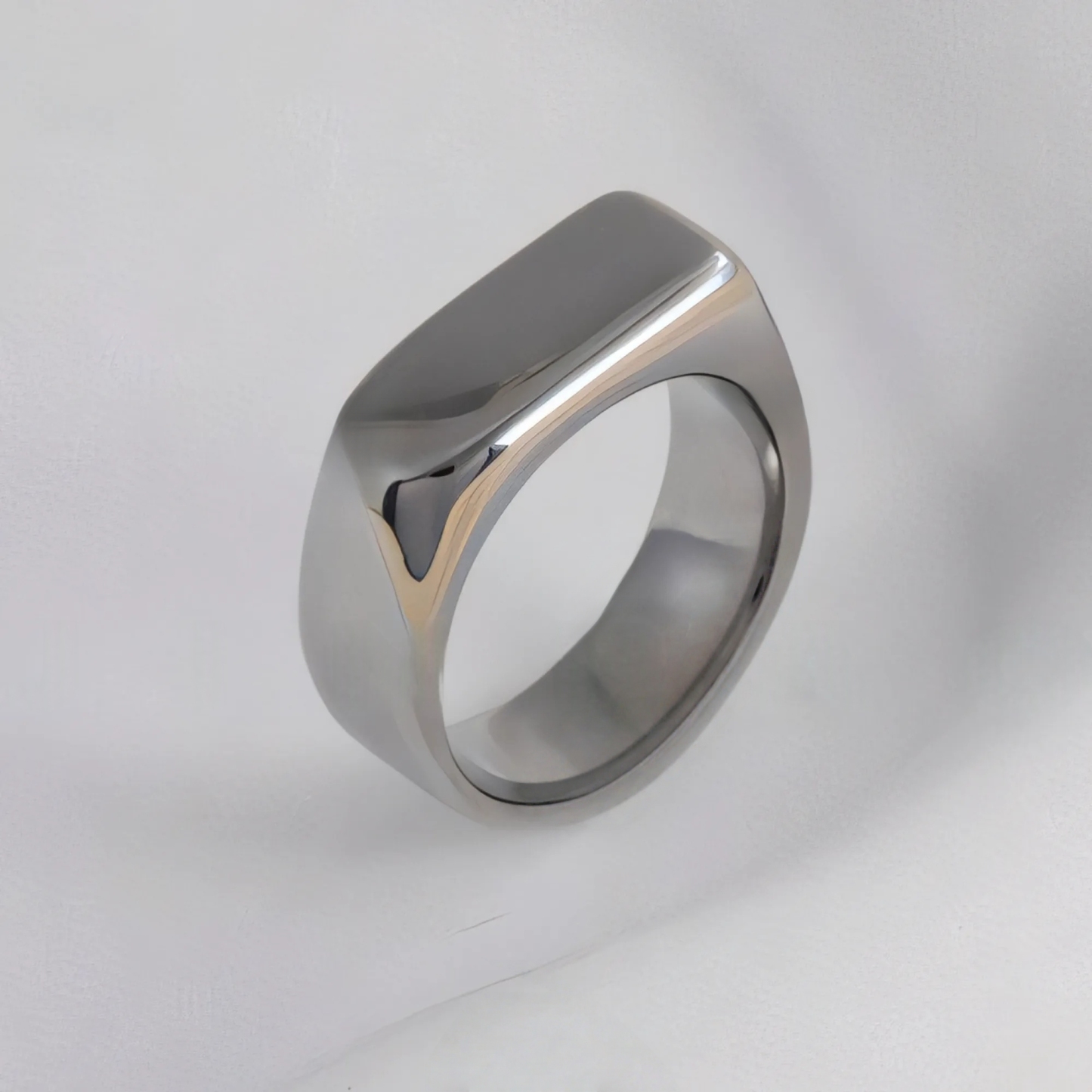 Fashion Square Stainless Steel Ring Unisex Ring | G003343-JinBaoJewerly