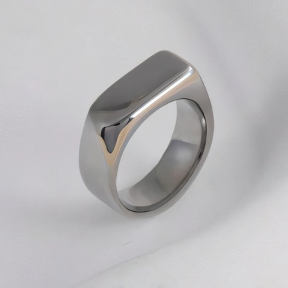 Fashion Square Stainless Steel Ring Unisex Ring | G003343-JinBaoJewerly