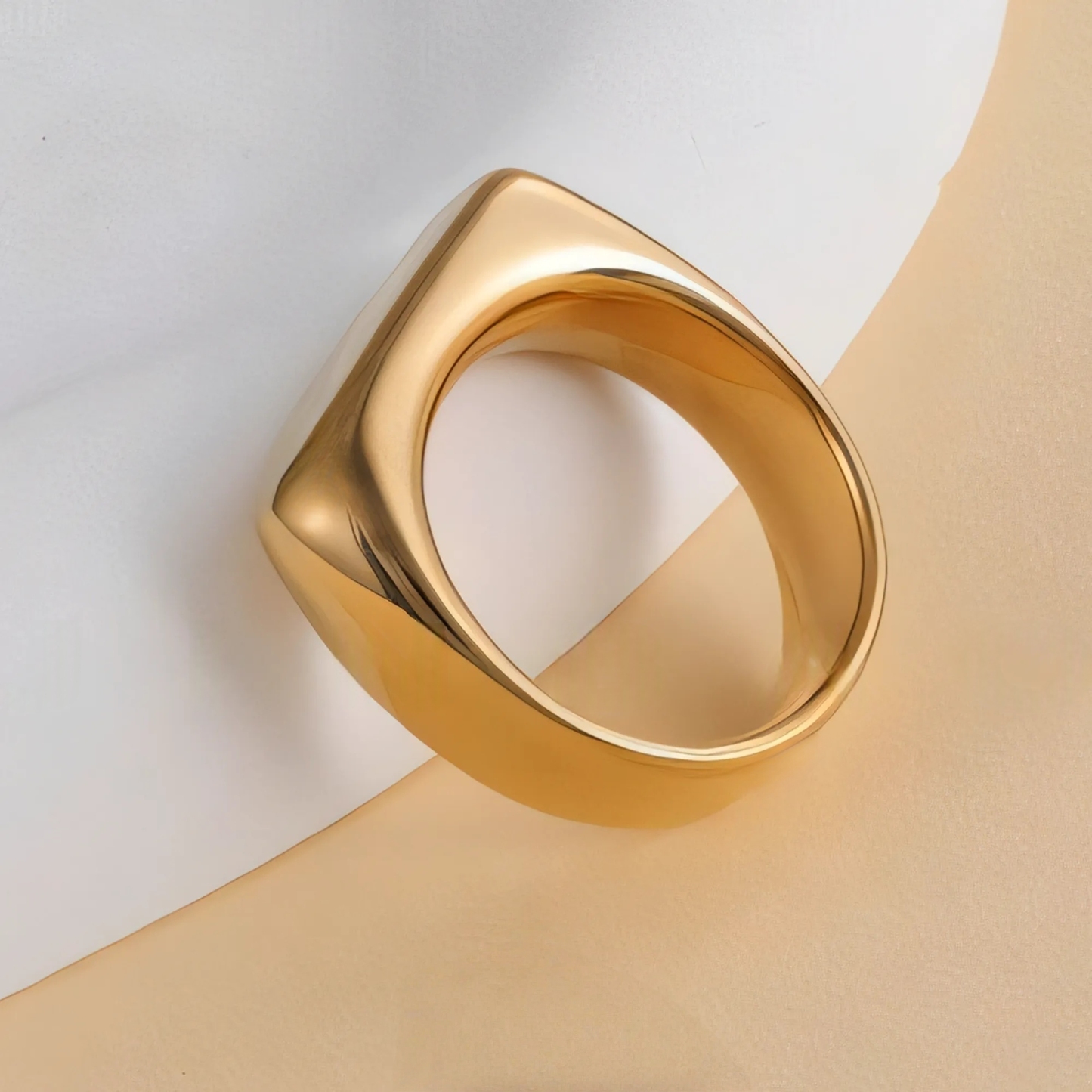 Fashion Square Stainless Steel Ring Unisex Ring | G003343-JinBaoJewerly