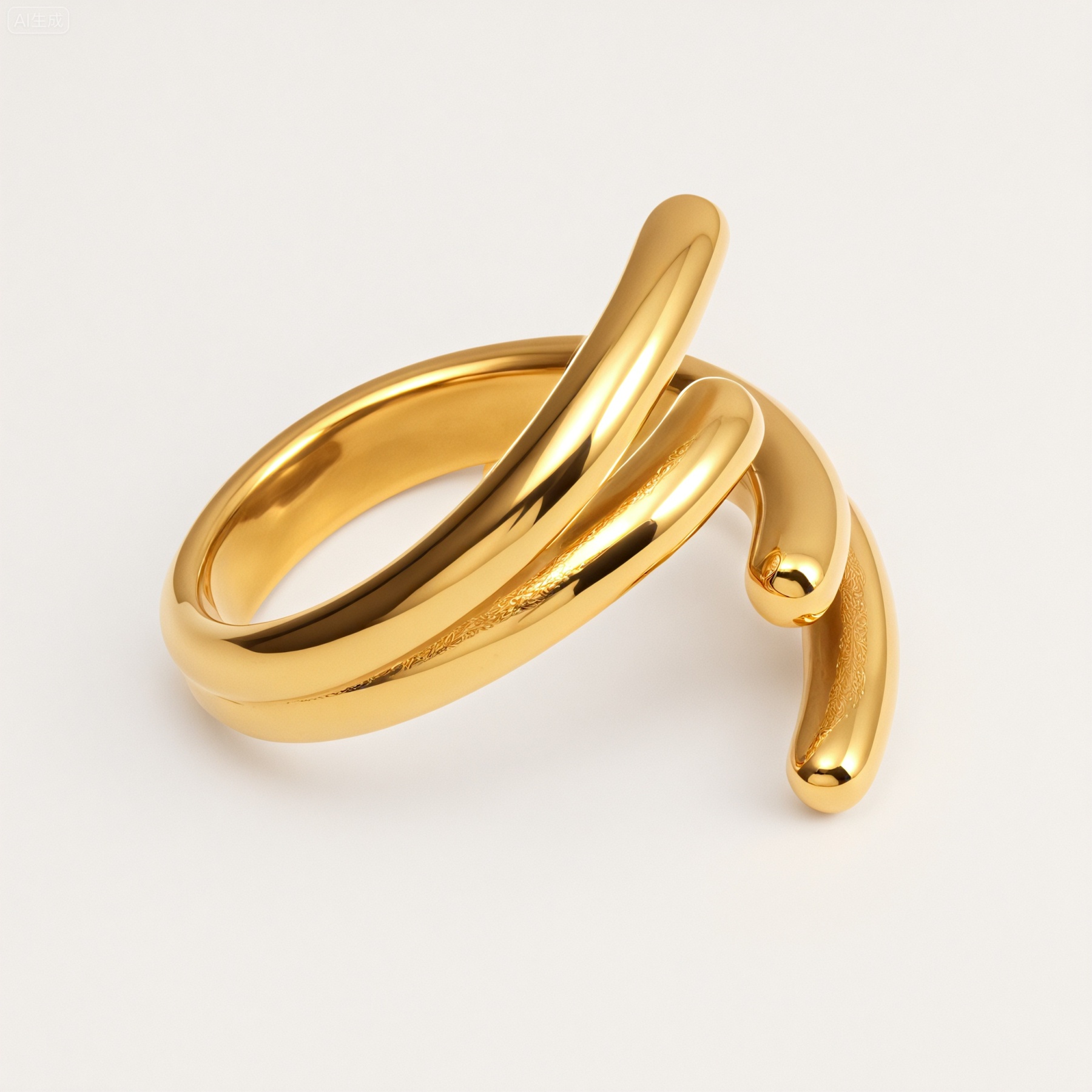 Metallic Texture Artistic Ring - Trendy and Versatile Unisex Accessory | G004086