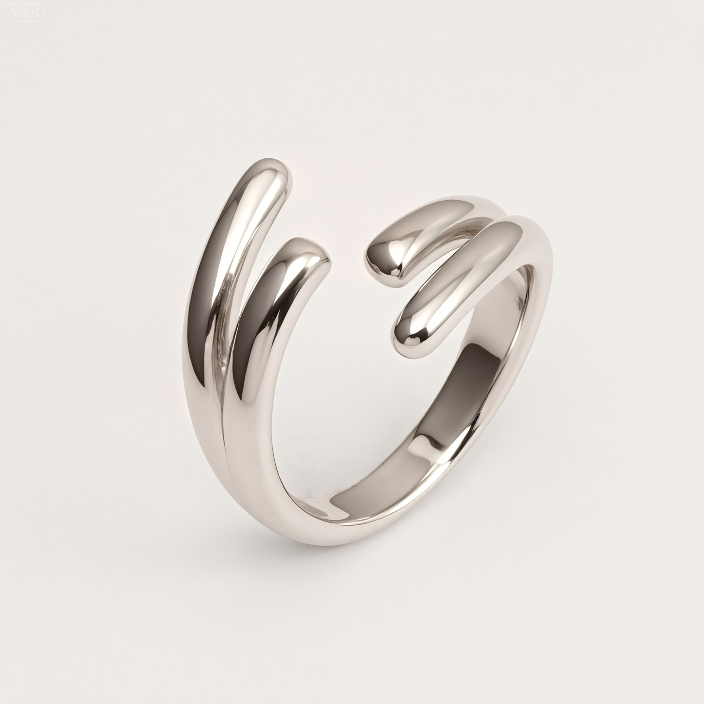 Metallic Texture Artistic Ring - Trendy and Versatile Unisex Accessory | G004086