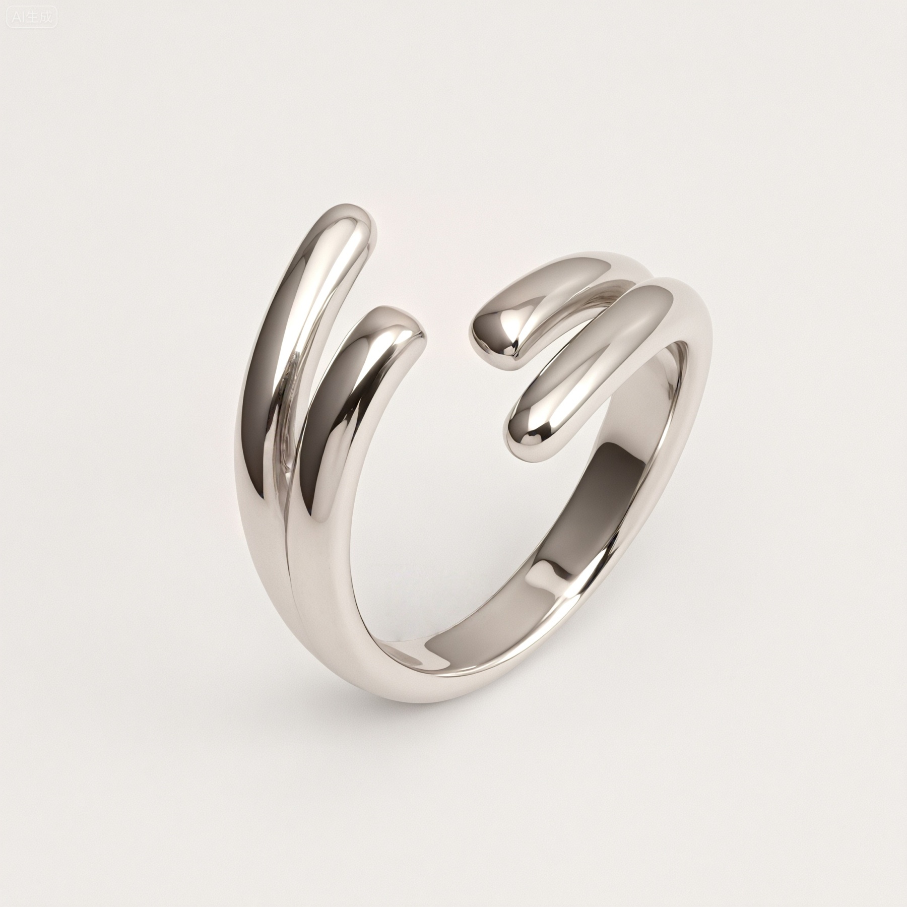 Metallic Texture Artistic Ring - Trendy and Versatile Unisex Accessory | G004086