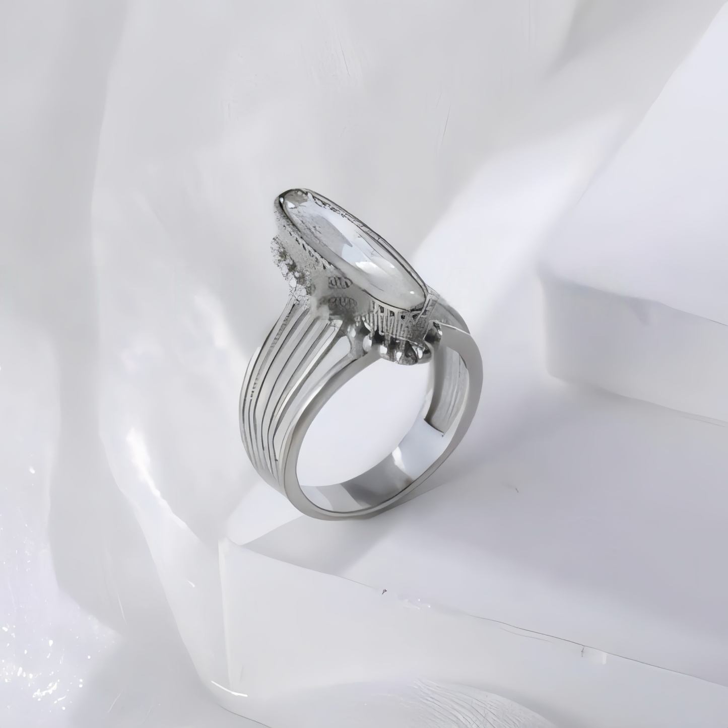 Vintage colored enamel stainless steel women's ring | BL2052-JinBaoJewerly