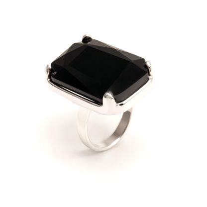 Minimalist Stainless Steel Colorful Gem Rings - Versatile Fashion Bands | K002810G-JinBaoJewerly