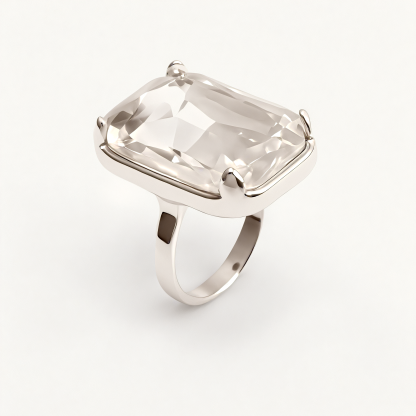 Minimalist Stainless Steel Colorful Gem Rings - Versatile Fashion Bands | K002810G-JinBaoJewerly