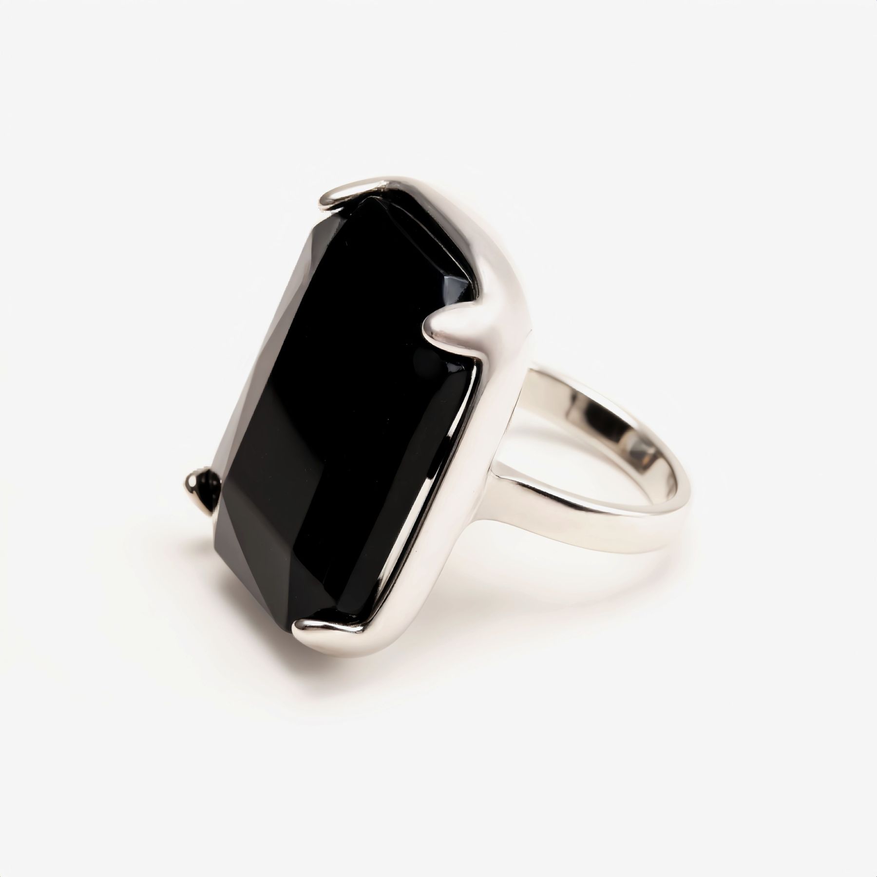Minimalist Stainless Steel Colorful Gem Rings - Versatile Fashion Bands | K002810G-JinBaoJewerly