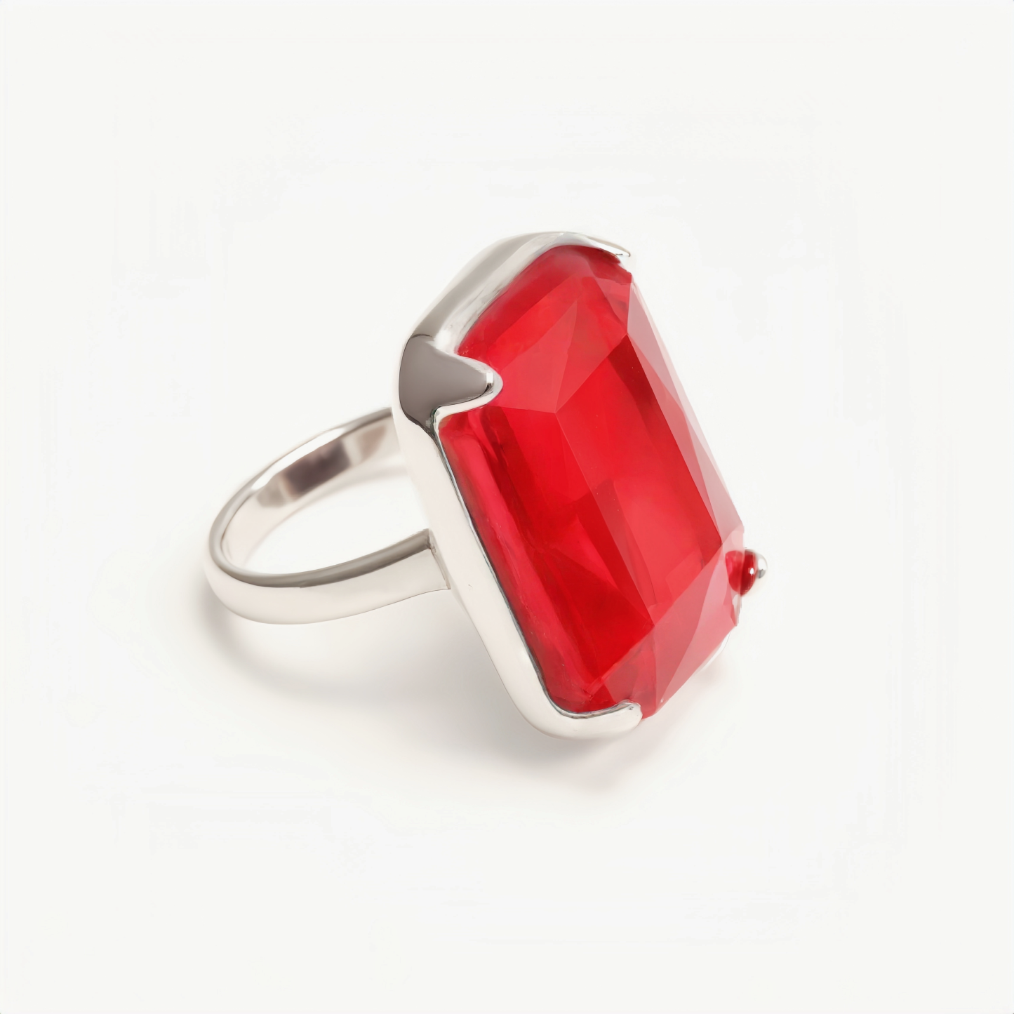 Minimalist Stainless Steel Colorful Gem Rings - Versatile Fashion Bands | K002810G-JinBaoJewerly