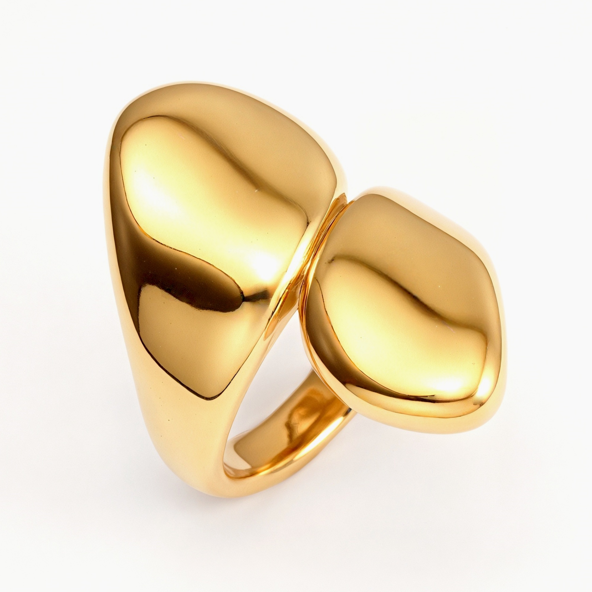 Gold/Silver Irregular Stacked Ring - Stylish and Personalized Jewelry | PL979-JinBaoJewerly