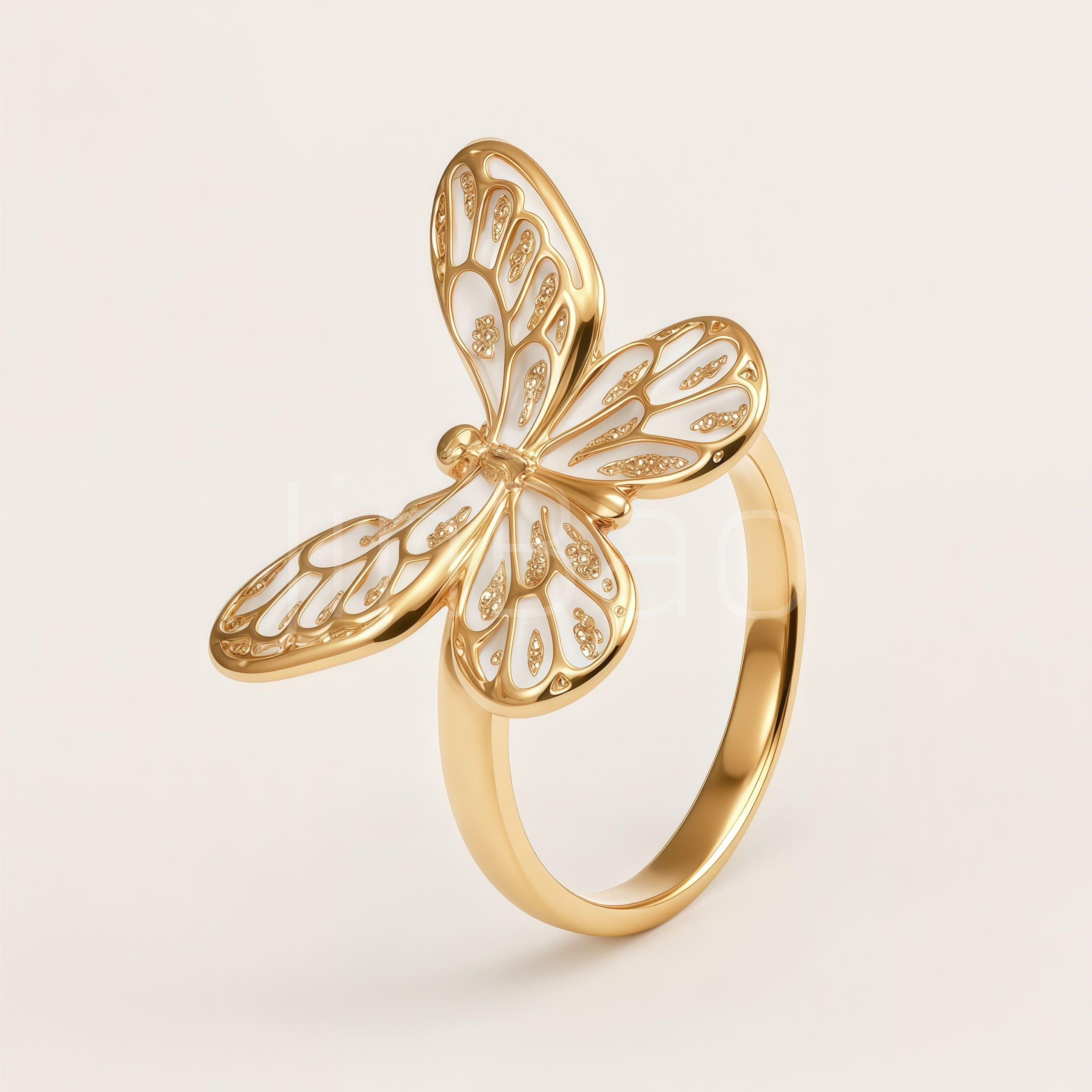 Vintage Filigree Butterfly Ladies Party Ring | N002835