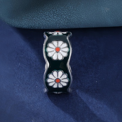 Vintage Floral Pattern Hip Hop Stainless Steel Men's And Women's Universal Ring丨G00861-JinBaoJewerly